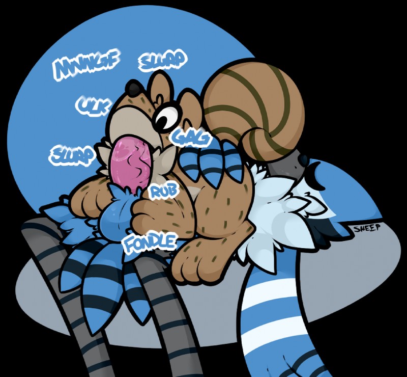 mordecai and rigby (cartoon network and etc) created by badsheep