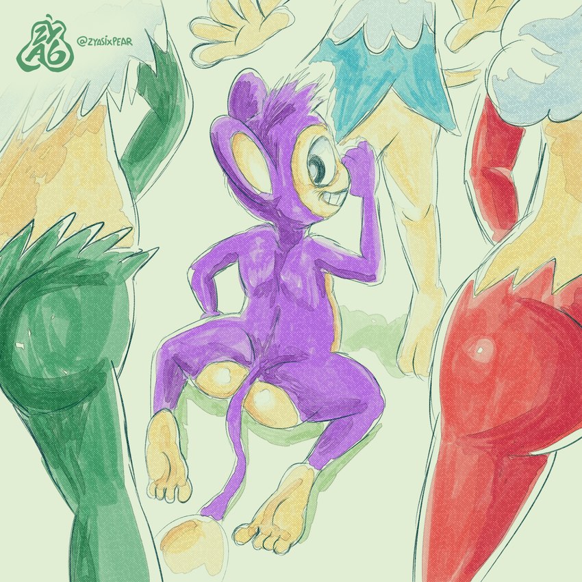 4_toes 5_fingers ambiguous_gender anthro butt faceless faceless_character feet fingers group group_sex male male/ambiguous nude sex smile tail toes trio zyasixpear nintendo pokemon aibuns_(zyasixpear) aipom generation_2_pokemon generation_5_pokemon pokemon_(species) simipour simisage simisear 1:1 hi_res