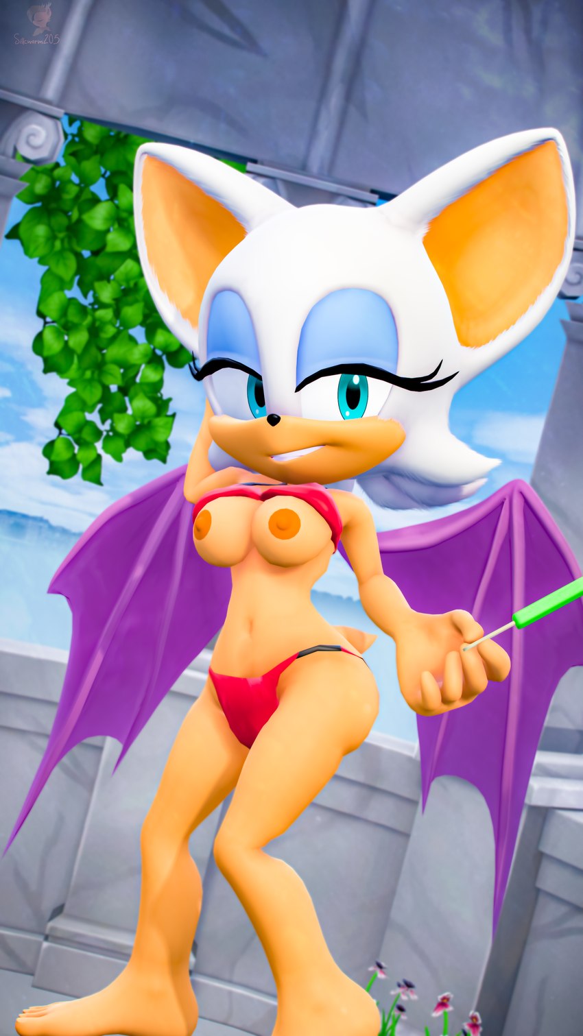 rouge the bat (sonic the hedgehog (series) and etc) created by silkworm205