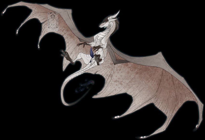 feral genitals horn lying male membrane_(anatomy) membranous_wings on_back penis solo spread_wings tail wings twilightsaint mythology dragon mythological_creature mythological_scalie scalie