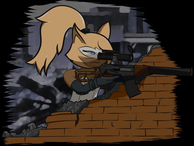 anthro as_val assault_rifle clothed clothing female fully_clothed gloves gun hair hair_over_eye handwear holding_gun holding_object holding_ranged_weapon holding_weapon one_eye_obstructed ranged_weapon rifle simple_background solo weapon anonymous_artist idw_publishing sega sonic_the_hedgehog_(comics) sonic_the_hedgehog_(idw) sonic_the_hedgehog_(series) whisper_the_wolf canid canine canis mammal wolf alpha_channel hi_res