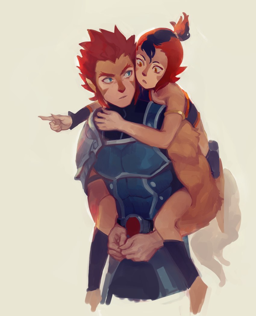 lion-o and wilykit (thundercats 2011 and etc) created by feason