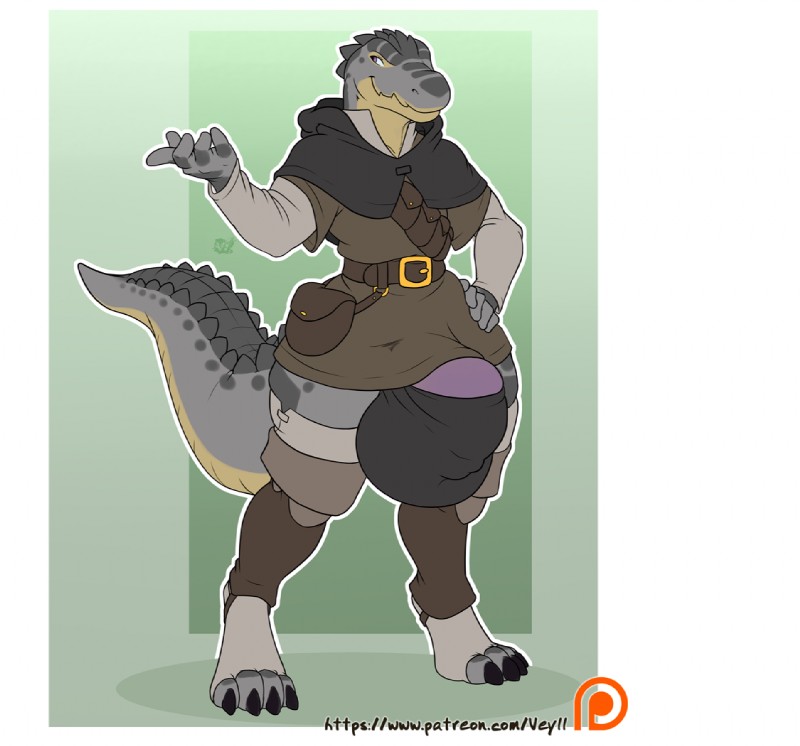 anthro balls big_balls big_penis bulge clothed clothing genitals huge_balls huge_penis humanoid_genitalia humanoid_penis hyper hyper_balls hyper_genitalia hyper_penis looking_at_viewer male penis smile solo standing thick_thighs underwear wide_hips veyll kesh_(talash) crocodile crocodilian reptile scalie