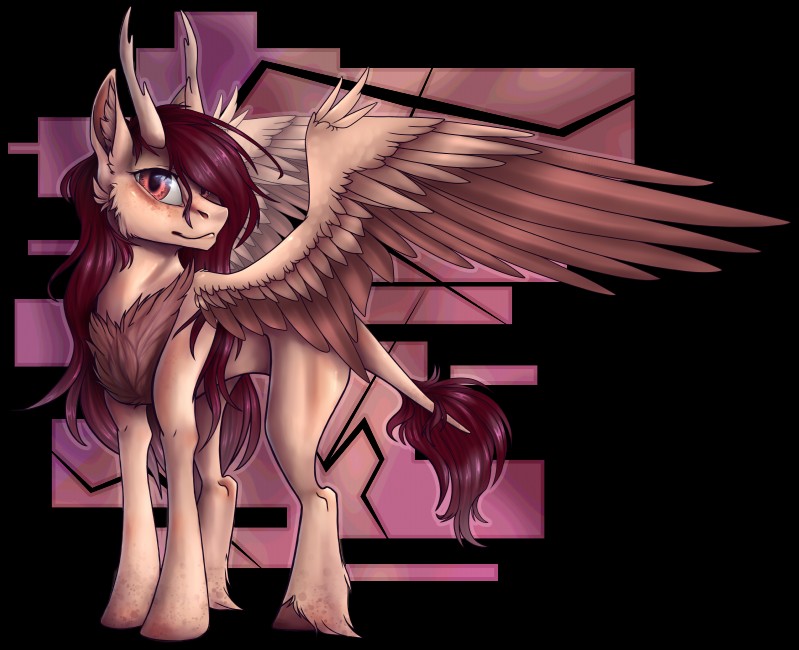 brown_body brown_eyes brown_fur feathers female feral fur hair hooves solo standing tan_body tan_feathers tan_fur wings purplesplash1372 mythology equid equine hybrid mammal mythological_creature mythological_equine pegasus 2017 absurd_res alpha_channel digital_media_(artwork) hi_res