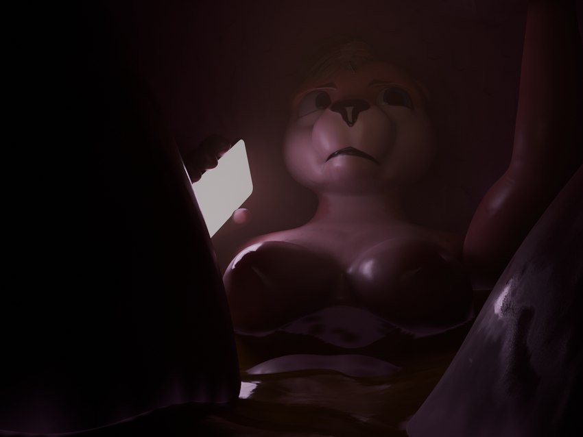 anthro bodily_fluids breasts dim_lighting electronics female head_tuft holding_object holding_phone inside_stomach internal nipples organs phone pink_body solo stomach stomach_acid tuft vore wet pthalo azka_(pthalo) mammal mustelid otter 3d_(artwork) 4:3 digital_media_(artwork)