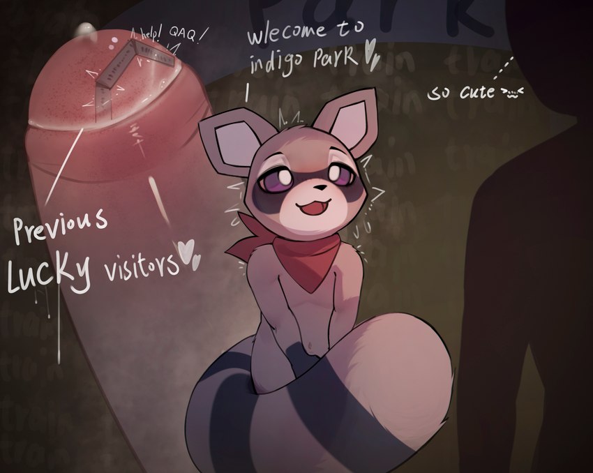 rambley raccoon (indigo park) created by ti-suger