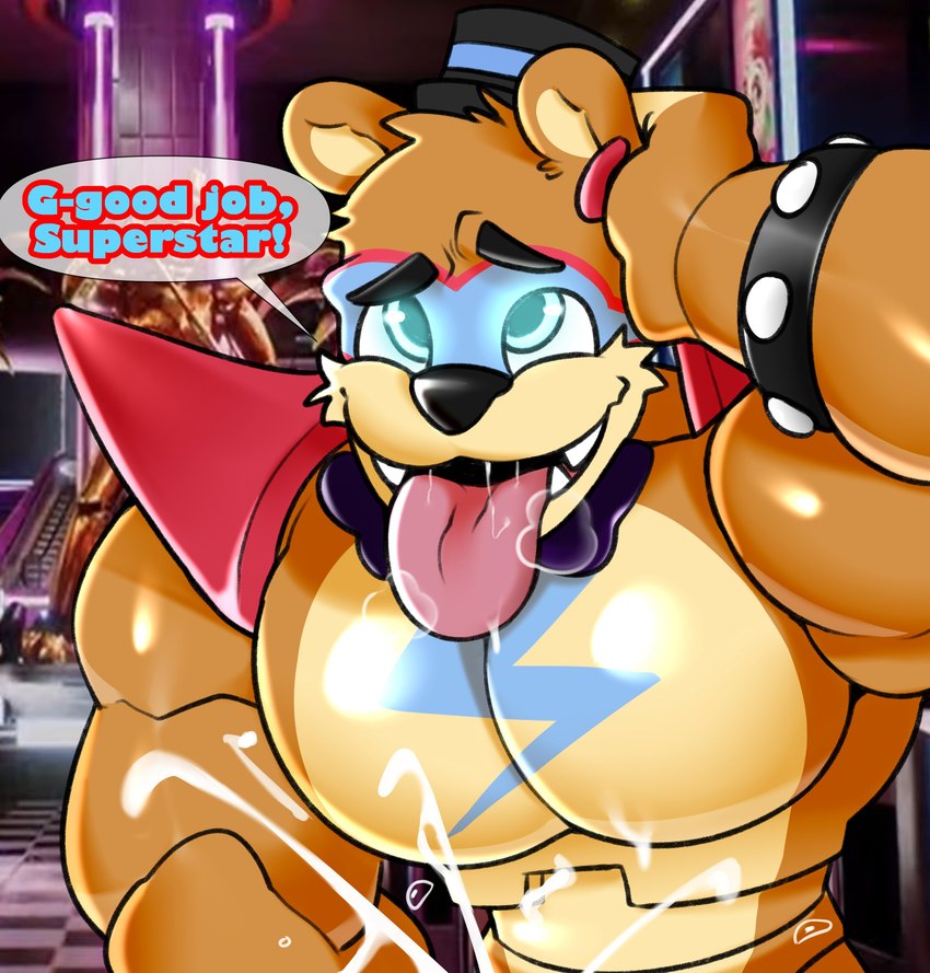 glamrock freddy (five nights at freddy's: security breach and etc) created by tsukielewds