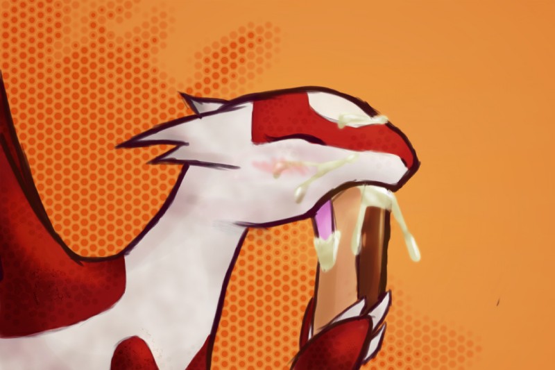 candy chocolate cream_(food) dessert eating eclair eyes_closed female feral food food_fetish innuendo licking oral orange_background pastry pattern_background red_body red_scales scales simple_background solo suggestive suggestive_food tongue tongue_out tjk nintendo pokemon generation_3_pokemon latias legendary_pokemon pokemon_(species) 3:2 hi_res wallpaper