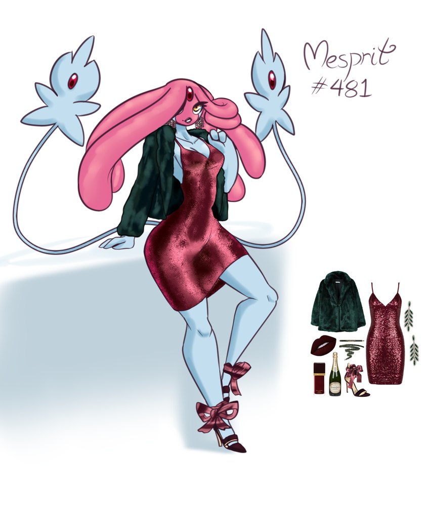 2_toes clothed clothing coat dress feet female footwear forehead_gem gem hair hair_over_eye high_heels lips lipstick looking_at_viewer makeup number one_eye_obstructed pokemorph red_clothing red_dress red_gem shoes solo standing text toes topwear latiar nintendo pokemon generation_4_pokemon humanoid legendary_pokemon mesprit pokemon_(species) 2020 5:6 digital_media_(artwork) english_text hi_res