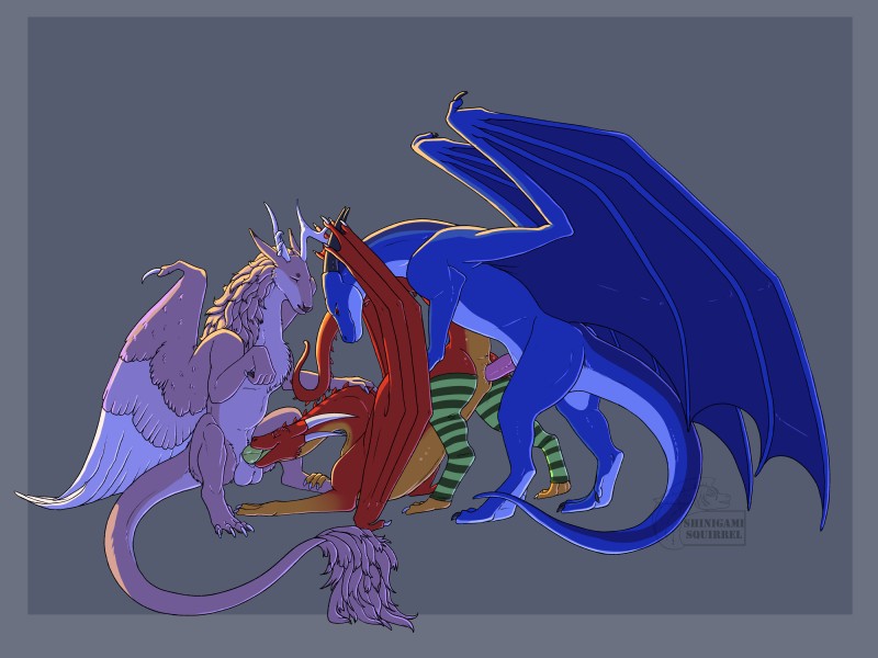 deormynd, glax, and reaver (mythology) created by shinigamisquirrel