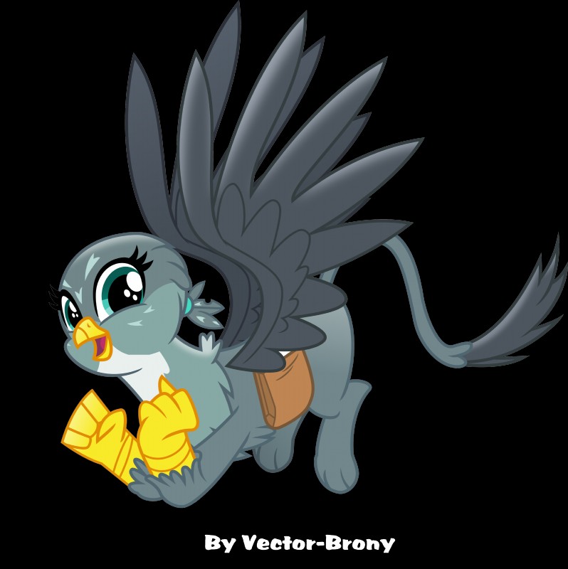 bag beak feathered_wings feathers female feral simple_background solo tail vector wings vector-brony friendship_is_magic hasbro my_little_pony mythology gabby_(mlp) avian gryphon mythological_avian mythological_creature 2016 absurd_res alpha_channel hi_res