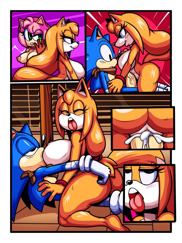 anthro big_breasts big_penis breasts female genitals group huge_breasts huge_penis male male/female male_penetrating penetration penis sex vaginal vaginal_penetration cloudz superbunnygt sega sonic_boom sonic_the_hedgehog_(series) amy_rose sonic_the_hedgehog zooey_the_fox canid canine eulipotyphlan fox hedgehog mammal 3:4 absurd_res comic digital_media_(artwork) hi_res