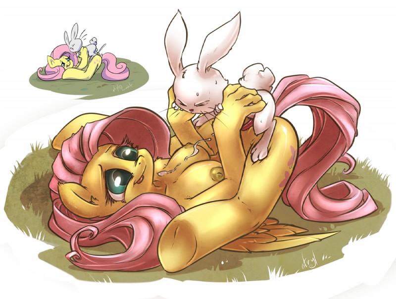 angel and fluttershy (friendship is magic and etc) created by atryl