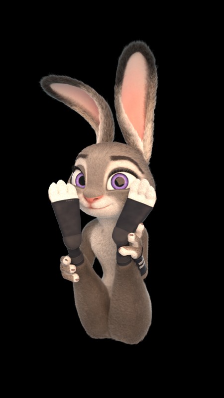 anthro biped feet female flexible frontbend model nude paws simple_background sitting solo machv99 splatypi disney zootopia judy_hopps lagomorph leporid mammal rabbit 3d_(artwork) 9:16 alpha_channel digital_media_(artwork) hi_res