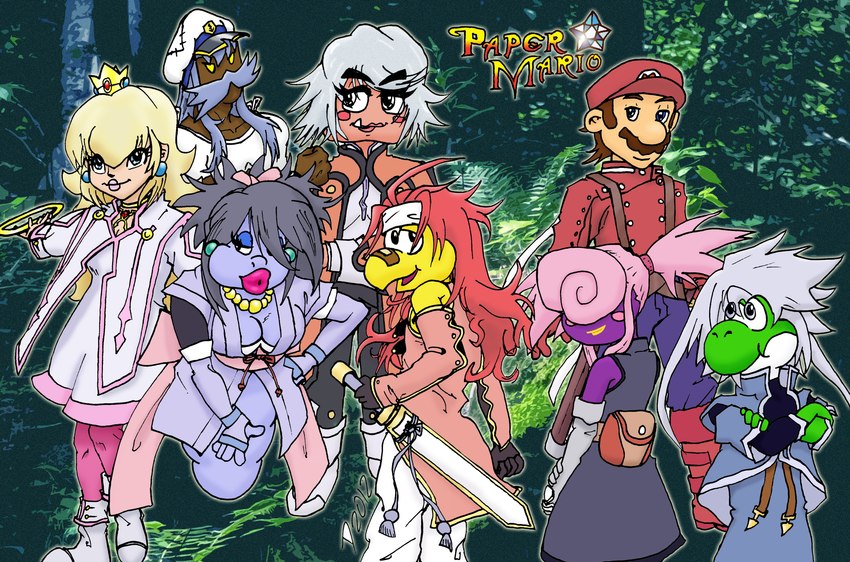 anthro breasts clothed clothing cosplay female gloves group handwear male scourgeyz bandai_namco mario_bros nintendo paper_mario paper_mario:_the_thousand_year_door tales_of_(series) tales_of_symphonia admiral_bobbery colette_brunel goombella koops madame_flurrie mario princess_peach the_great_gonzales_jr vivian_(mario) bob-omb ghost goomba green_yoshi human humanoid koopa koopa_troopa mammal scalie shadow_siren spirit yoshi 2012 absurd_res crossover hi_res