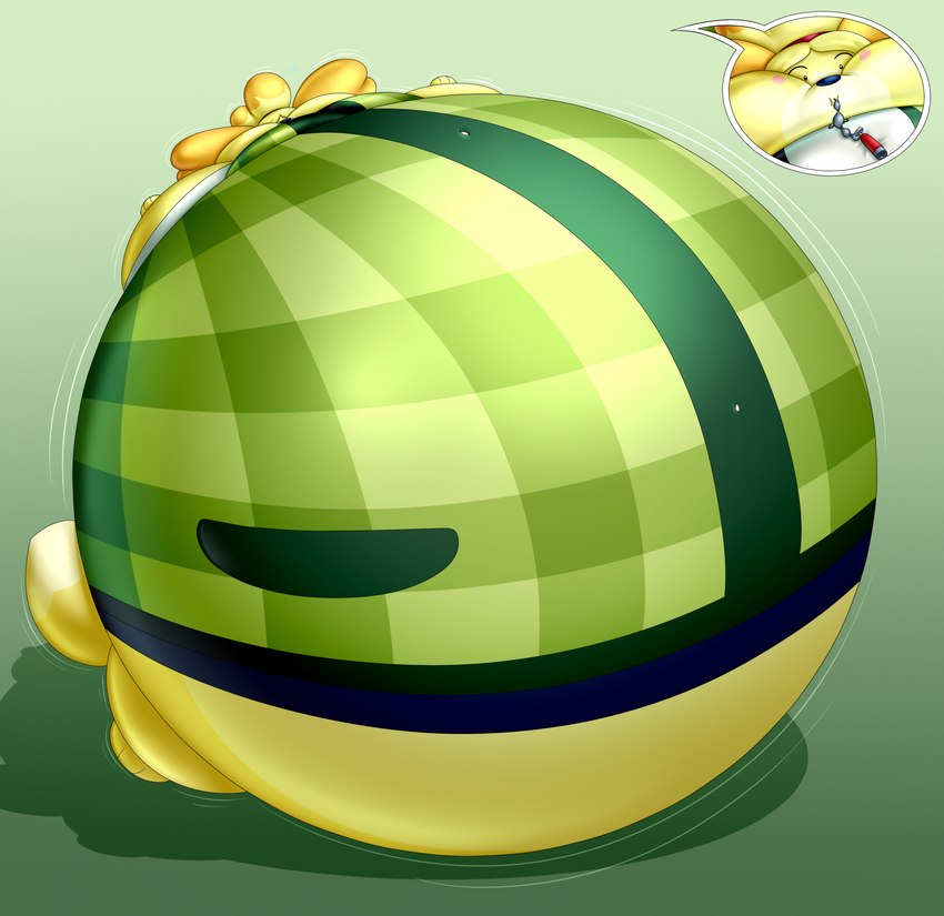 air_inflation air_tank anthro belly belly_expansion belly_inflation big_belly black_eyebrows black_nose black_sclera blonde_hair blush body_inflation cheek_expansion close-up clothing ear_expansion expansion eyebrows female green_background green_clothing green_topwear green_vest hair hose hose_in_mouth hose_inflation huge_belly huge_cheeks hyper hyper_belly hyper_cheeks hyper_inflation immobile inflation inflation_fetish motion_lines red_hairband round_body simple_background solo spherical_inflation swelling tail tail_expansion tight_clothing topwear tube_bulge vest white_eyes yellow_body yellow_ears yellow_tail kittypooka animal_crossing nintendo isabelle_(animal_crossing) canid canine canis domestic_dog mammal shih_tzu toy_dog 2024 colored digital_media_(artwork) hi_res shaded