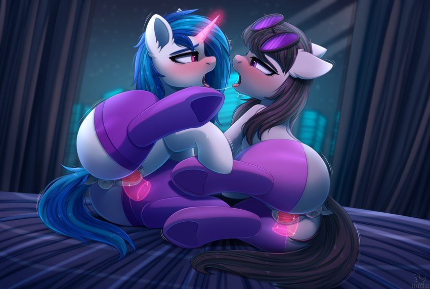 octavia and vinyl scratch (friendship is magic and etc) created by dinoalpaka