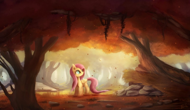 autumn blue_eyes cutie_mark detailed_ambient_creature detailed_background duo feathered_wings feathers female feral forest hair leaf nature outside pink_hair plant quadruped solo_focus tail tree wings wood yellow_body yellow_feathers ajvl friendship_is_magic hasbro my_little_pony mythology fluttershy_(mlp) ambient_arthropod ambient_butterfly ambient_flier ambient_insect arthropod butterfly equid equine insect lepidopteran mammal mythological_creature mythological_equine pegasus brown_theme hi_res warm_colors