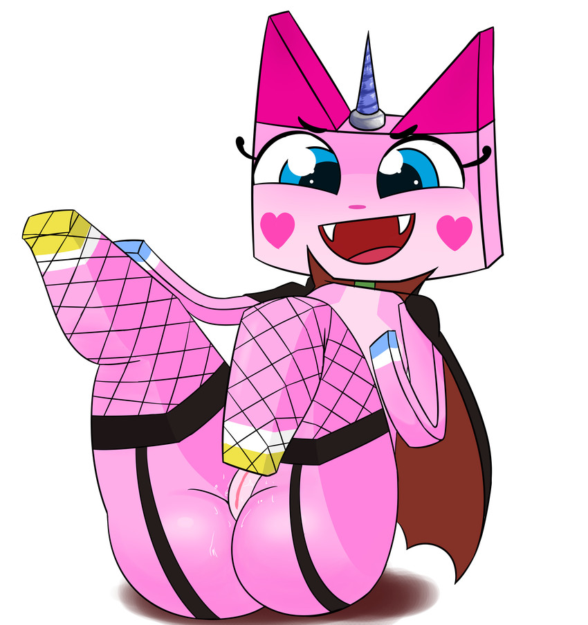 anthro clothing costume female fishnet_clothing fishnet_legwear genitals lego_brick legwear pussy solo vampire_costume foxart950 lego the_lego_movie princess_unikitty unikitty domestic_cat felid feline felis mammal absurd_res hi_res