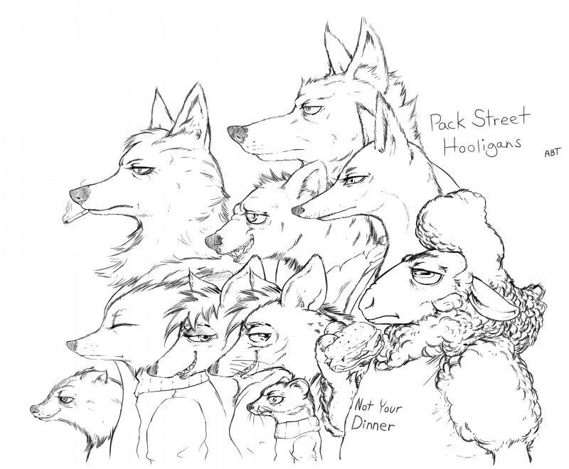 charlie, anneke, wolter, betty, marty, and etc (pack street and etc) created by adam bryce thomas