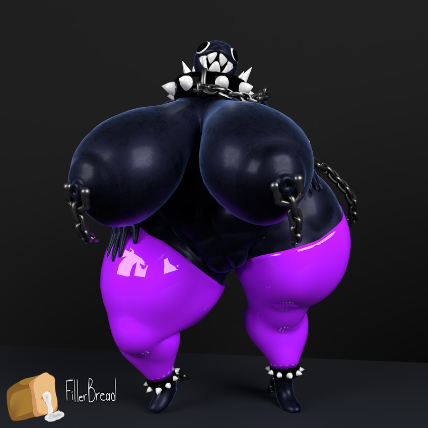 big_breasts big_butt black_body black_nipples bracelet breasts butt chain chain_leash clothed clothing collar female female_penetrated genitals hanging_breasts huge_breasts huge_butt hyper hyper_breasts hyper_butt jewelry leash legwear male male/female male_penetrating male_penetrating_female nipple_piercing nipples nude nude_humanoid partially_clothed penetration piercing sex sharp_teeth simple_background solo spiked_bracelet spiked_collar spikes teeth thick_thighs thigh_highs wide_hips fillerbread samuel1234_bon_(modeler) mario_bros nintendo gigi_(thecoatl034) chain_chomp humanoid 1:1 2026 3d_(artwork) digital_media_(artwork) hi_res watermark