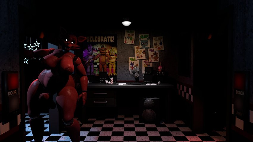 anthro big_breasts big_butt breasts butt crossgender dancing female fingers genitals intersex machine mtf_crossgender nipples penis pirate_cove pole red_body solo yellow_eyes maxwell258 five_nights_at_freddy's scottgames foxy_(fnaf) foxy_(octal) animatronic canid canine fox mammal robot 16:9 2024 3d_(artwork) digital_media_(artwork) widescreen