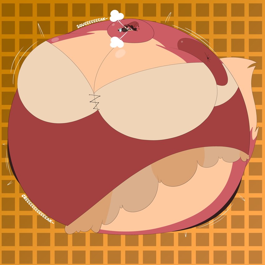 air_from_mouth air_inflation anthro bellows belly belly_expansion big_belly big_breasts body_inflation breast_expansion breasts clothing creaking disembodied_hand expansion female forced forced_inflation ghost_hand huge_belly huge_breasts hyper hyper_belly hyper_breasts hyper_inflation immobile inflation magic_user onomatopoeia puffed_cheeks puffed_up solo sound_effects spherical_inflation squeaking swelling text tight_clothing witch creme_balloon grace_(floa) canid canine fox mammal 1:1 2024 absurd_res hi_res