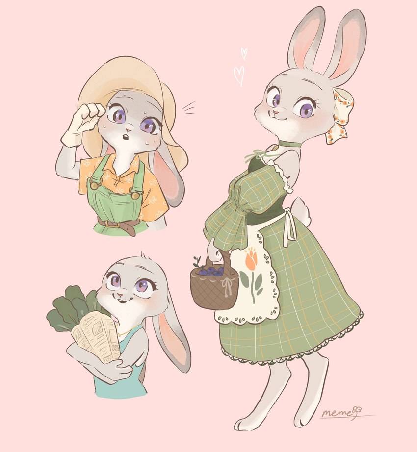 judy hopps (zootopia and etc) created by memegmu