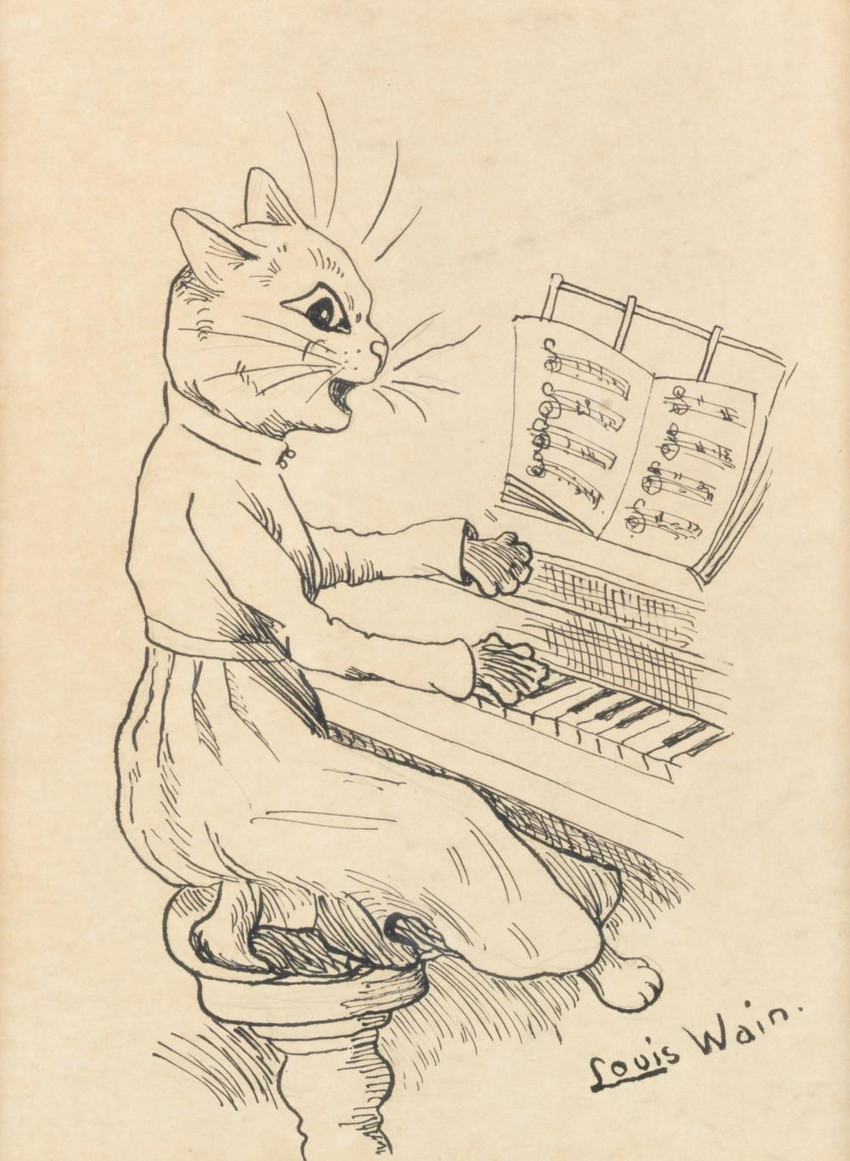 public domain created by louis wain