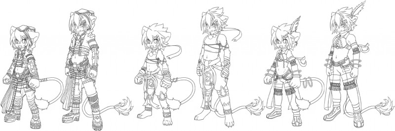 anthro clothed clothing duo male kemorate felid lion mammal pantherine hi_res monochrome