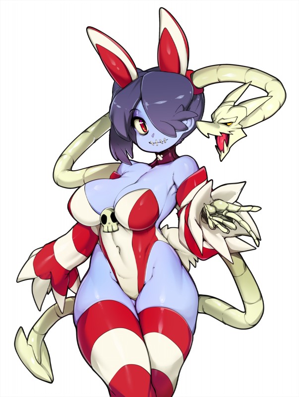 leviathan and squigly (skullgirls) created by slugbox