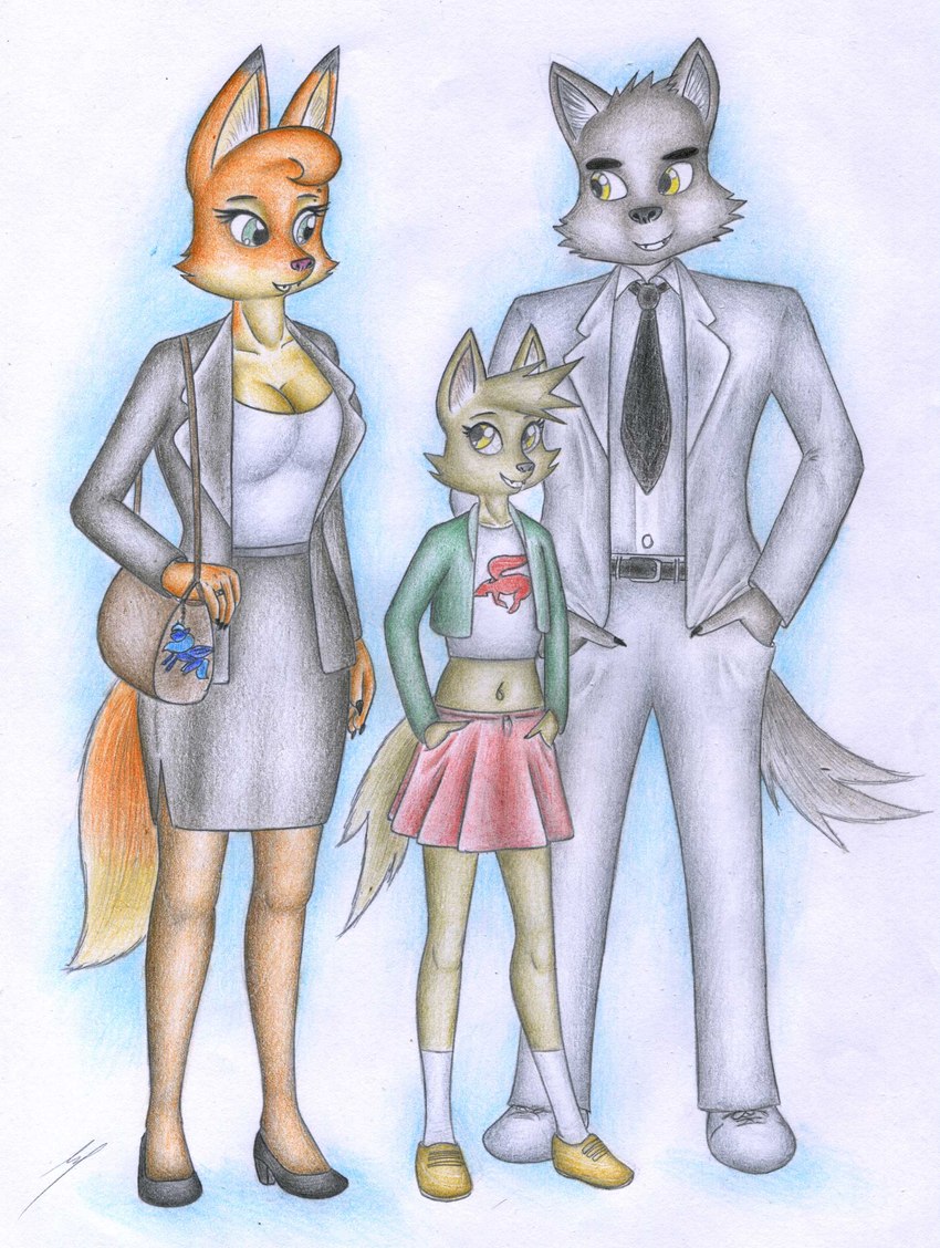 diane foxington and mr. wolf (the bad guys and etc) created by sinaherib