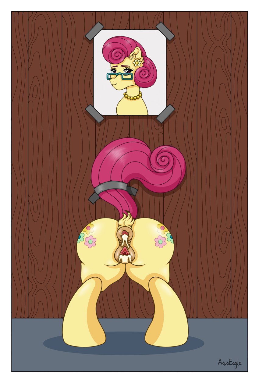 mrs. shy and posey shy (friendship is magic and etc) created by aquaeagle