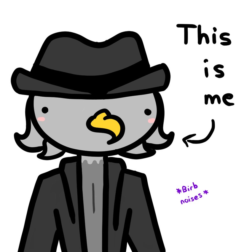 anthro beak clothed clothing feathers hat headgear headwear jacket looking_at_viewer male simple_background solo text topwear darkeagledoesstuff accipitrid accipitriform avian bald_eagle bird eagle sea_eagle 1:1 colored digital_drawing_(artwork) digital_media_(artwork) english_text icon portrait sketch