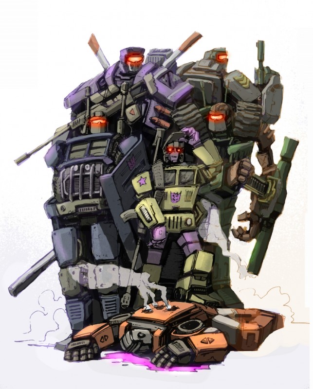 blast off, brawl, onslaught, swindle, and vortex (transformers and etc) created by klejpull