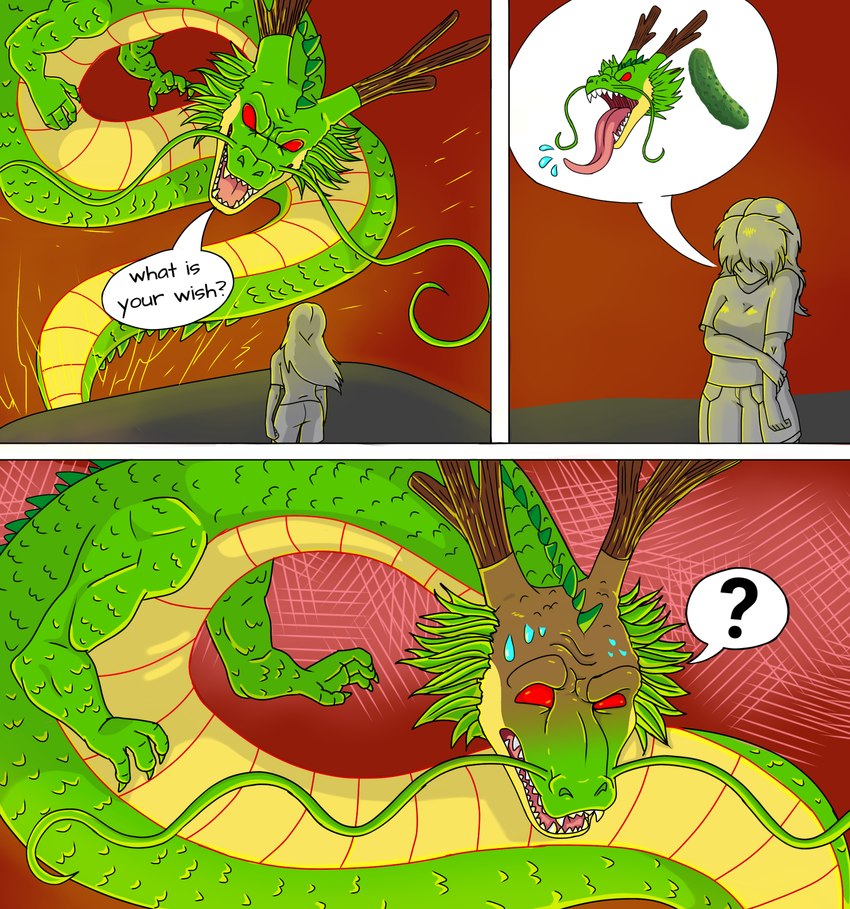 bestiality dialogue duo faceless_character faceless_female female female_on_feral feral human_on_feral interspecies male male/female cajuzinho02 dragon_ball dragon_ball_z mythology shenron dragon eastern_dragon human mammal mythological_creature mythological_scalie scalie comic hi_res parent_(lore)