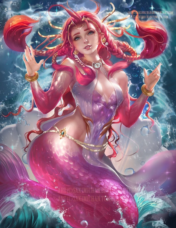 cancer (western zodiac) created by sakimichan