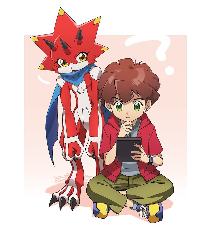 hiro amanokawa (digimon ghost game and etc) created by f0nf0n