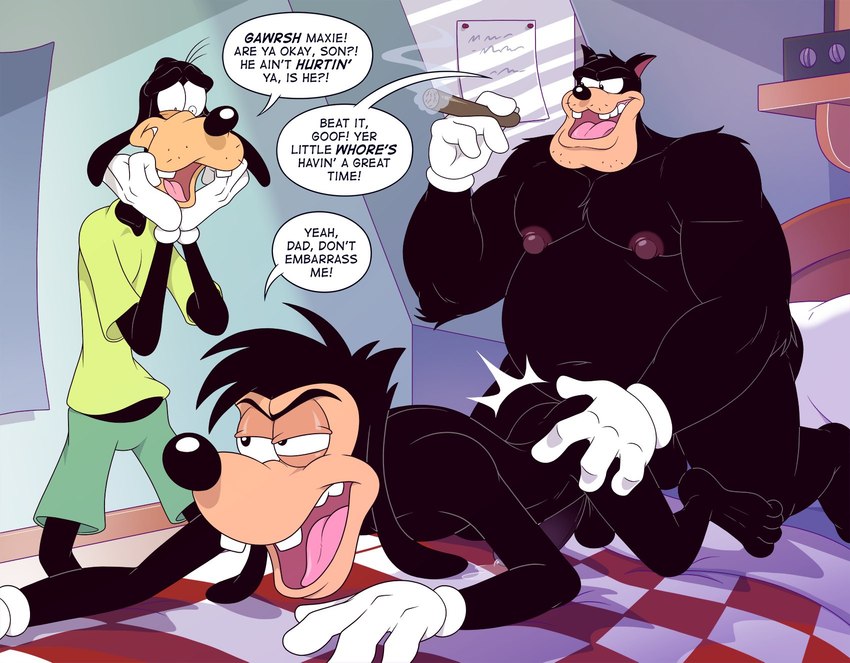 goofy, max goof, and peter pete sr. (goof troop and etc) created by anti dev