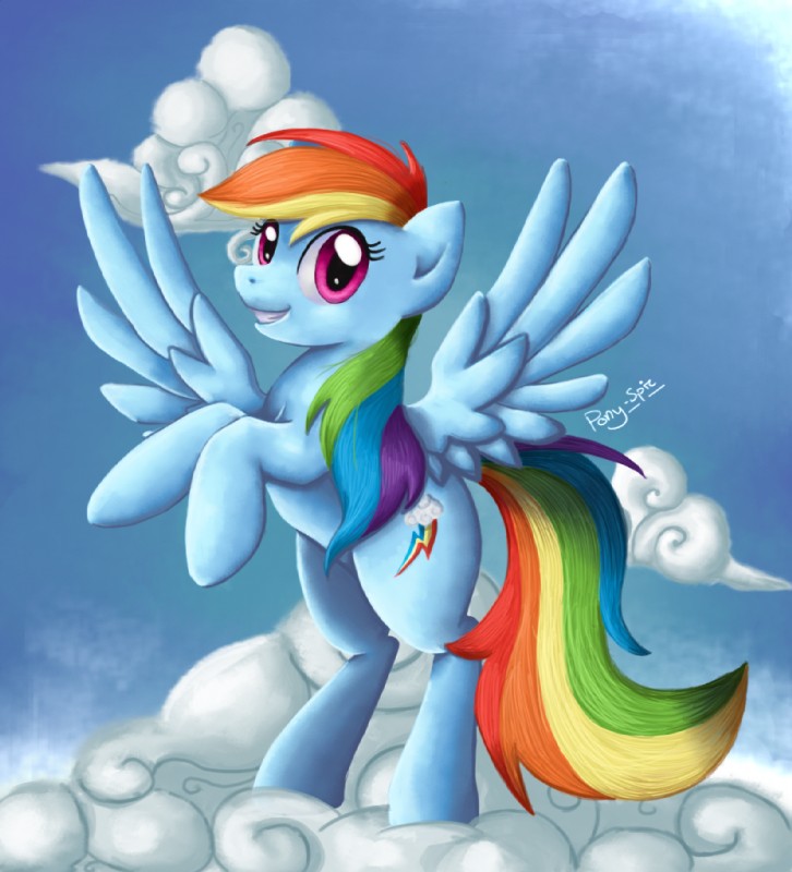 rainbow dash (friendship is magic and etc) created by pony-spiz