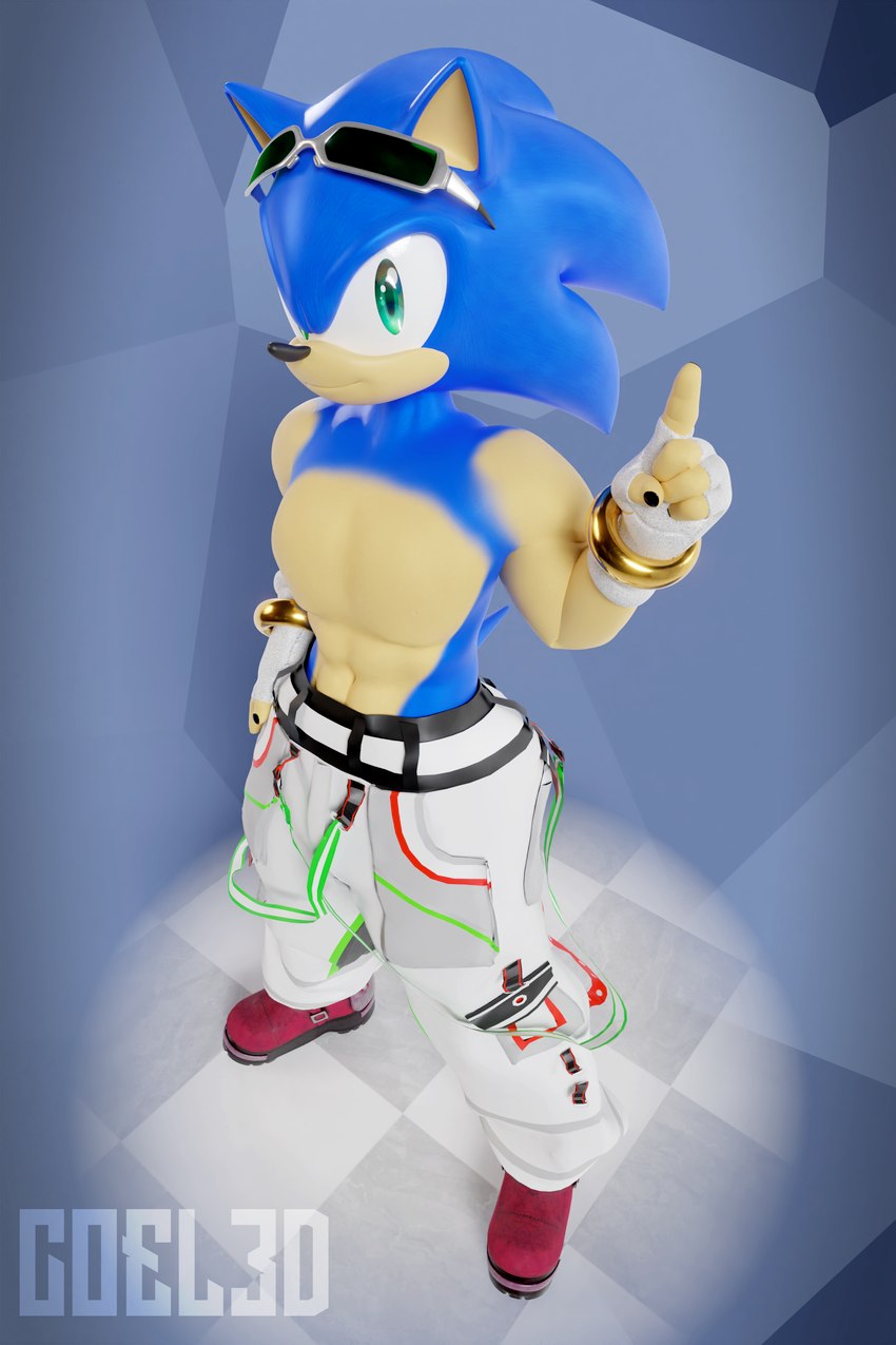 sonic the hedgehog (sonic the hedgehog (series) and etc) created by coel3d
