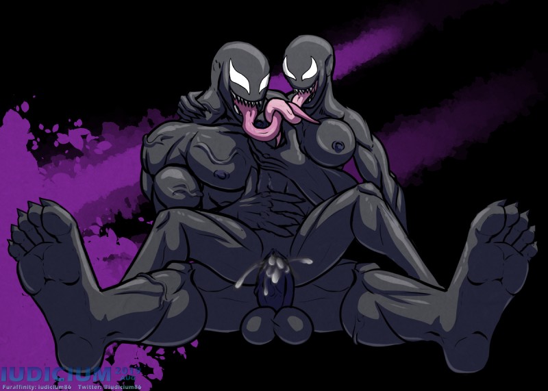 she-venom and venom (marvel) created by iudicium86