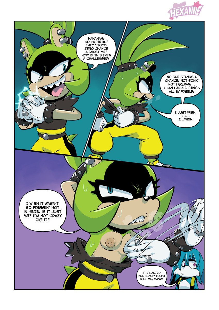 kitsunami the fennec and surge the tenrec (sonic the hedgehog (comics) and etc) created by hexanne