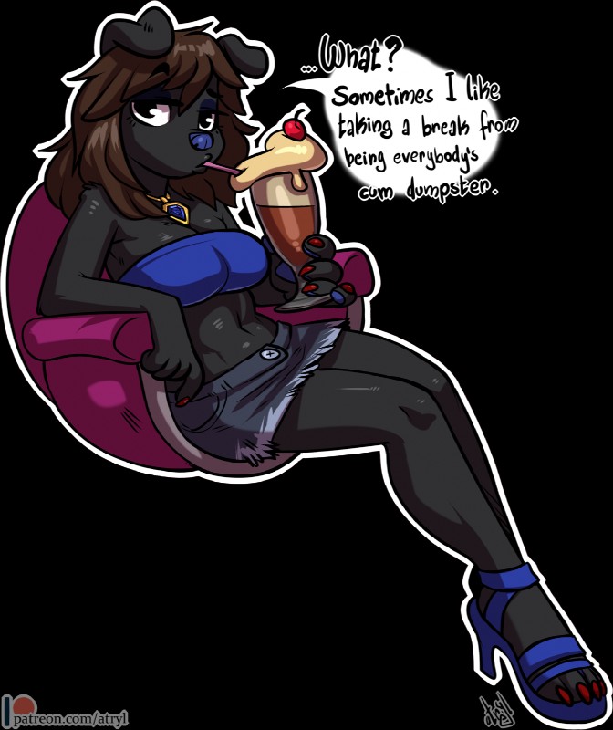 ankle_strap_heels anthro beverage blue_clothing blue_footwear blue_high_heels breasts clothed clothing dessert feet female food footwear high_heeled_sandals high_heels hindpaw ice_cream looking_at_viewer mox_sapphire paws root_beer sandals shoes simple_background soda solo text thick_thighs transparent_background atryl sherri_mayim canid canine canis domestic_dog mammal 2019 alpha_channel digital_media_(artwork) english_text hi_res url