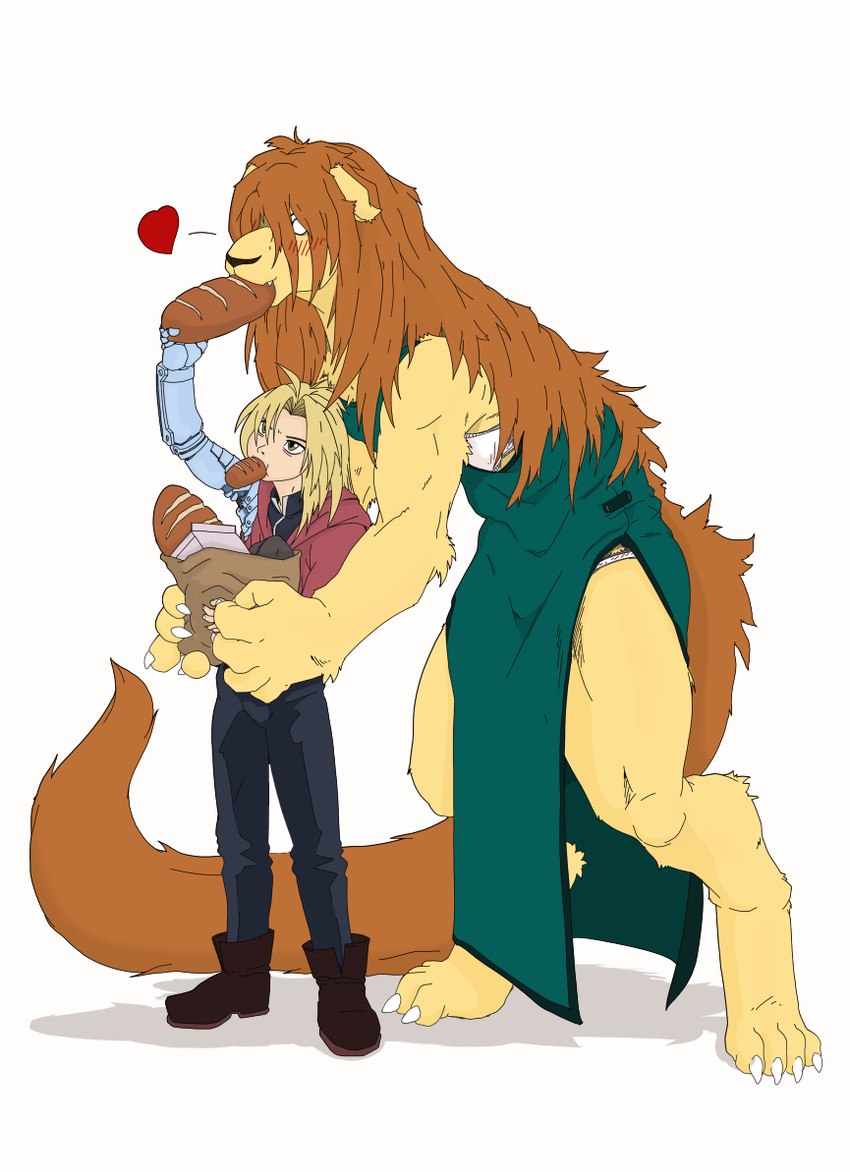 5_fingers 5_toes anthro breasts brown_hair brown_nose claws clothed clothing feet female fingers fully_clothed fur hair sitting solo tan_body tan_fur toes uniform white_claws white_eyes dktorzi fullmetal_alchemist edward_elric nina_tucker canid canine canis chimera domestic_dog mammal