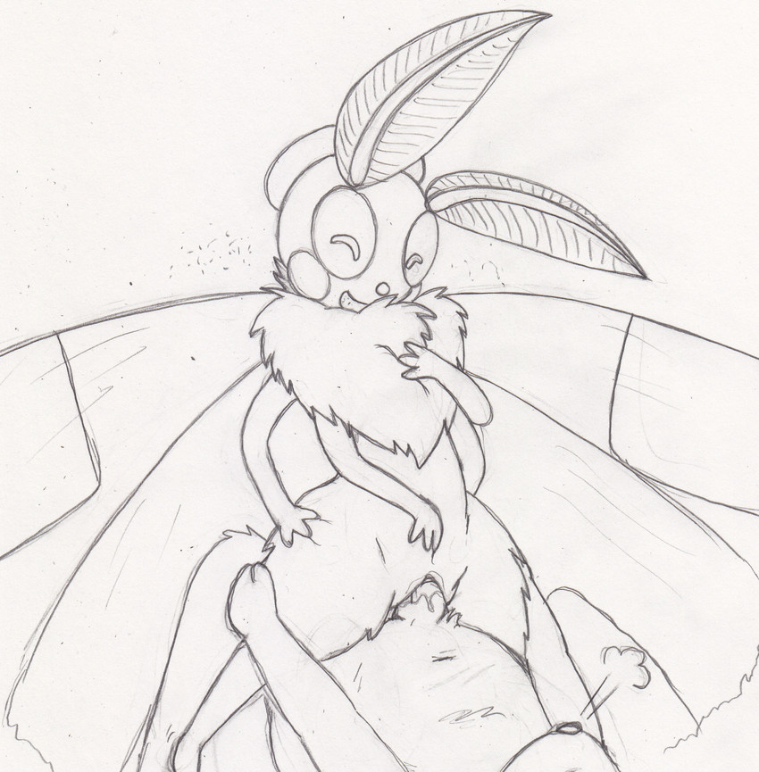 anthro bodily_fluids cowgirl_position cum cum_inside duo erection female female_on_top female_penetrated from_front_position genital_fluids genitals insect_wings male male/female male_on_bottom male_penetrating male_penetrating_female multi_limb nude on_bottom on_top penetration penile penile_penetration penis penis_in_vagina sex straddling vaginal vaginal_penetration vulva wings hybridprojectalpha arthropod insect lepidopteran moth hi_res