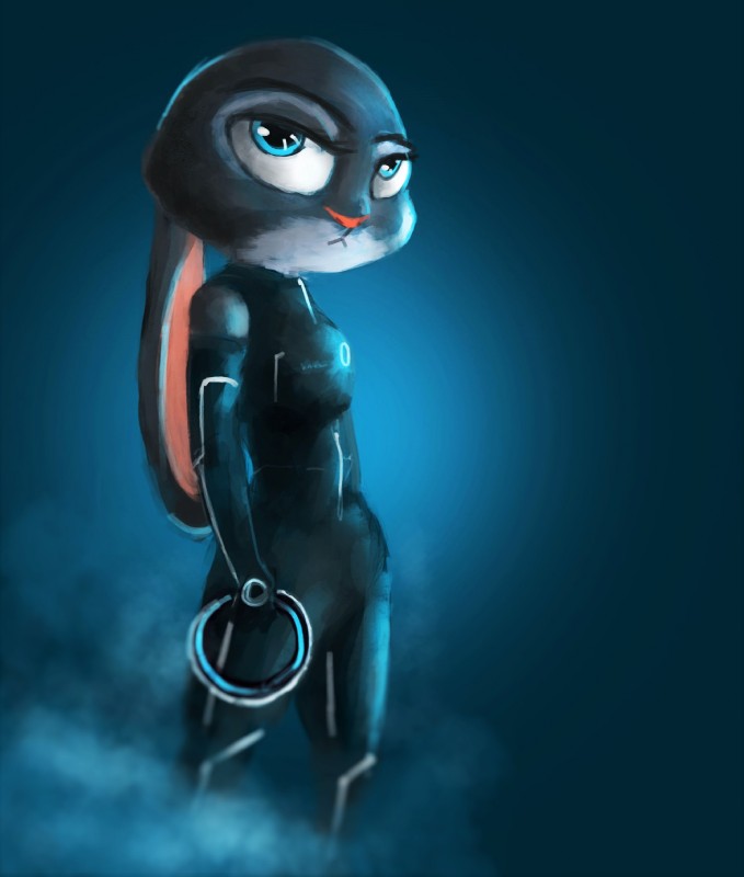 judy hopps and quorra (tron: legacy and etc) created by sprinkah