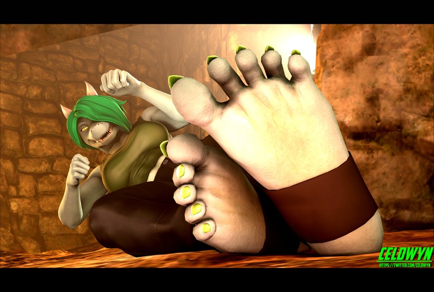 action_scene anthro claws clothed clothing colored_claws feet female foot_fetish foot_focus footwear humanoid_feet muscular plantigrade sliding socks solo stirrup_socks temple celdwyn_(artist) petruz_(copyright) caryll_(chappey) lizard reptile scalie 3d_(artwork) absurd_res digital_media_(artwork) hi_res source_filmmaker_(artwork)