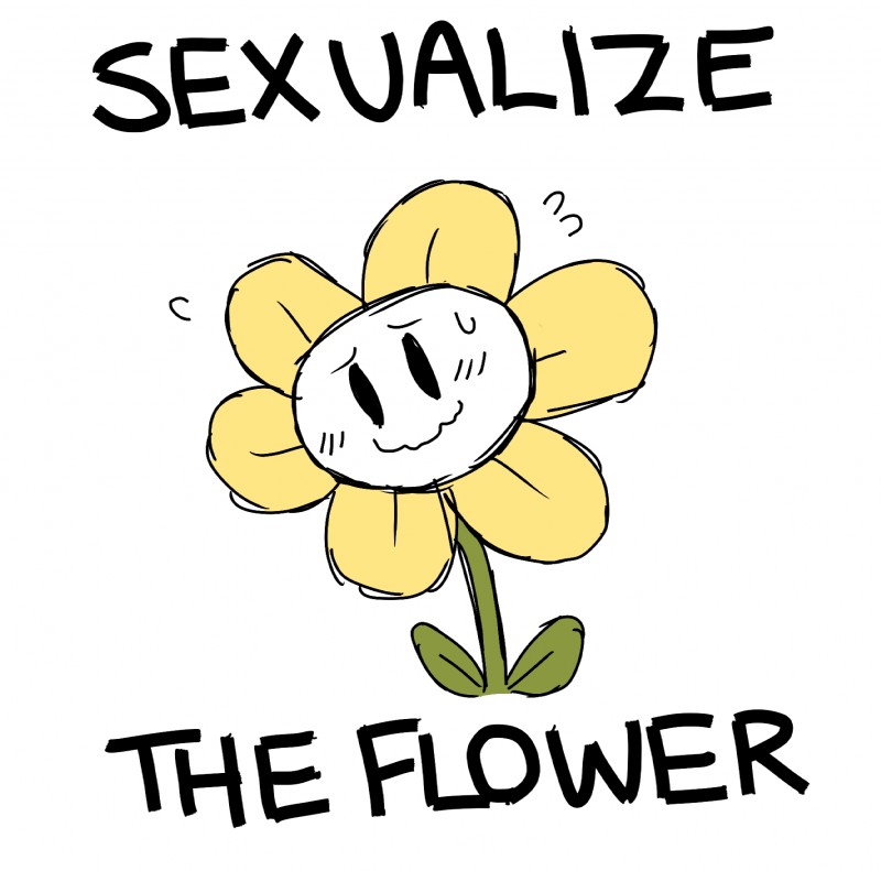 flowey the flower (undertale (series) and etc) created by teebsly