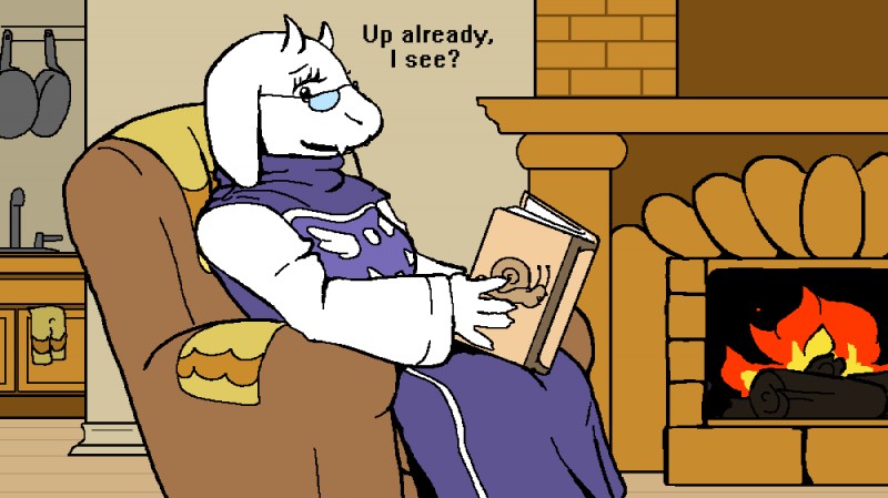 chairiel and toriel (undertale (series) and etc) created by bleuhawke